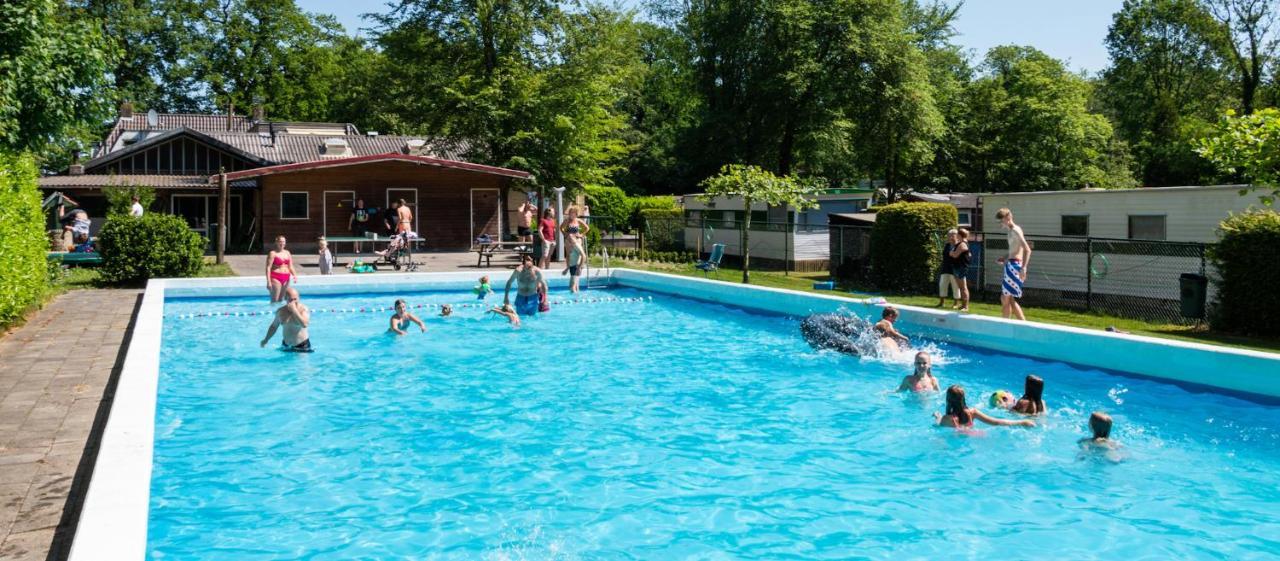 Chalet 'T Rijsterbos Op Camping Met Zwembad! Villa ภายนอก รูปภาพ