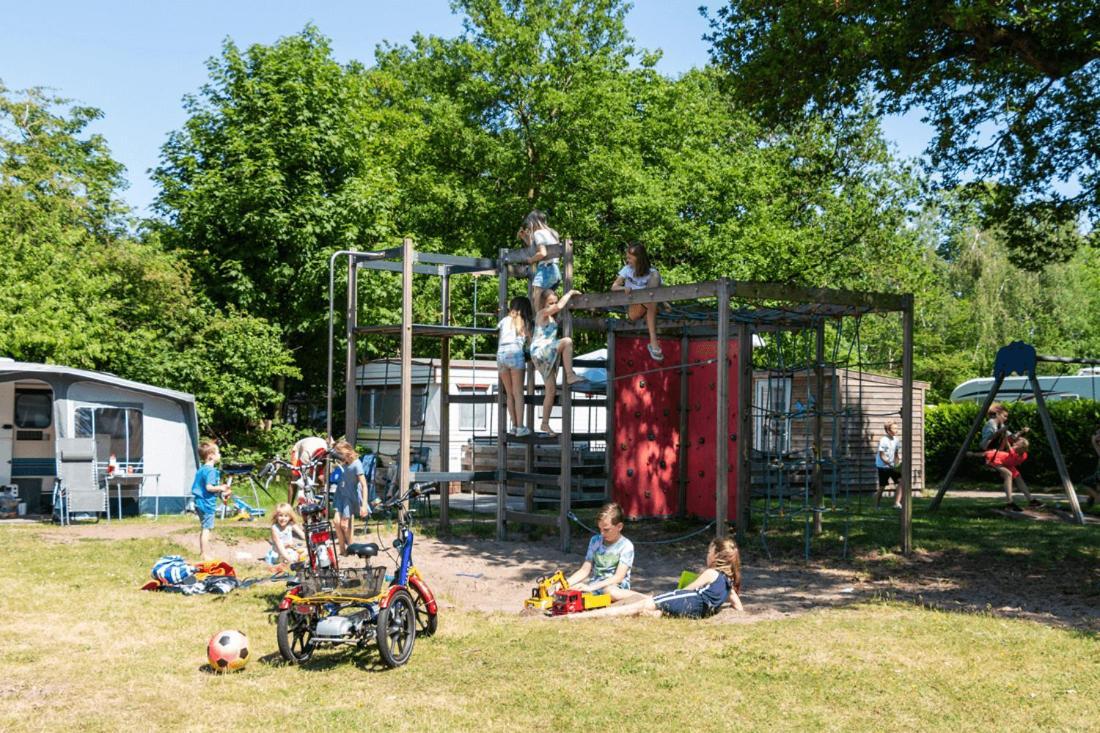 Chalet 'T Rijsterbos Op Camping Met Zwembad! Villa ภายนอก รูปภาพ